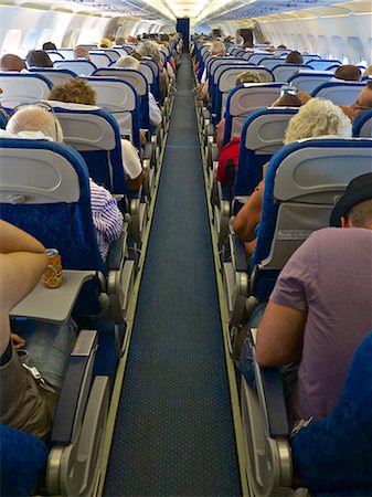 Airbus A320 plane inside cabin with passengers, France, Europe Stock Photo - Rights-Managed, Code: 841-06445931
