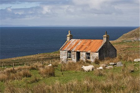 Abandoned croft, Wester Ross, Highlands, Scotland, United Kingdom, Europe Foto de stock - Direito Controlado, Número: 841-06445987