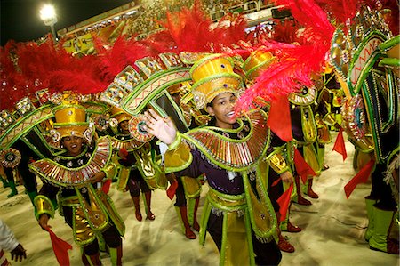 Carnival parade at the Sambodrome, Rio de Janeiro, Brazil, South America Stock Photo - Rights-Managed, Code: 841-06446306