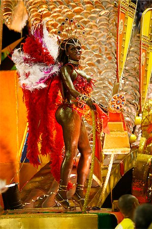 Défilé de carnaval sur le Sambodrome, Rio de Janeiro, au Brésil, en Amérique du Sud Photographie de stock - Rights-Managed, Code: 841-06446308