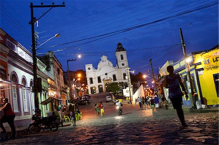 street scene night - Street scene at night, Olinda, Pernambuco, Brazil, South America Stock Photo - Rights-Managed, Code: 841-06446510