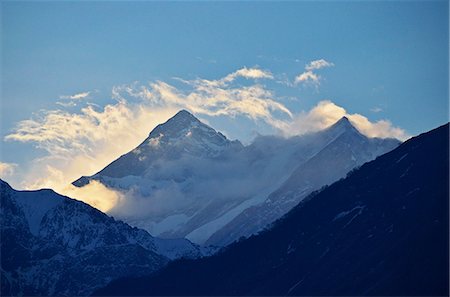 Annapurna Himal von Titi, Annapurna Conservation Area, Dhawalagiri (Dhaulagiri), Western Region (Pashchimanchal), Nepal, Himalaya, Asien gesehen Stockbilder - Lizenzpflichtiges, Bildnummer: 841-06446591