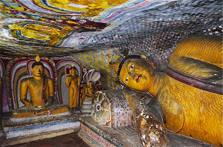 simsearch:841-06446692,k - Buddha statues, Dambulla Cave Temple, UNESCO World Heritage Site, Dambulla, Sri Lanka, Asia Stock Photo - Rights-Managed, Code: 841-06446692