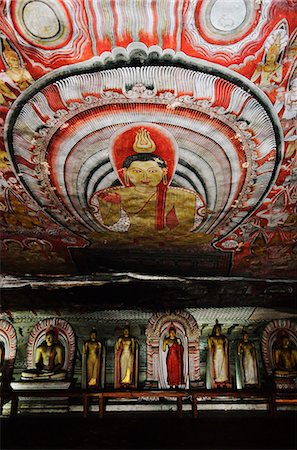 simsearch:841-06446692,k - Buddha statues, Dambulla Cave Temple, UNESCO World Heritage Site, Dambulla, Sri Lanka, Asia Stock Photo - Rights-Managed, Code: 841-06446693