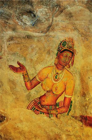 simsearch:841-06445420,k - Frescoes, Sigiriya (Lion Rock), UNESCO World Heritage Site, Sri Lanka, Asia Stock Photo - Rights-Managed, Code: 841-06446702