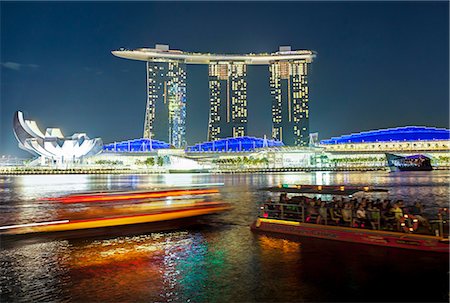 singapore - Marina Bay Sands, Marina Bay, Singapore, Southeast Asia, Asia Stock Photo - Rights-Managed, Code: 841-06447245