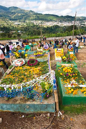 Day Of The Dead ceremony in cemetery in Santiago Sacatepequez, Guatemala, Central America Stock Photo - Rights-Managed, Code: 841-06447419