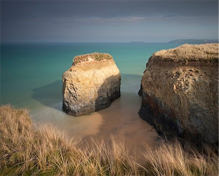 simsearch:841-07204601,k - Rock stack on the sandy beach at Gwithian Towans, Cornwall, England, United Kingdom, Europe Stock Photo - Rights-Managed, Code: 841-06447524