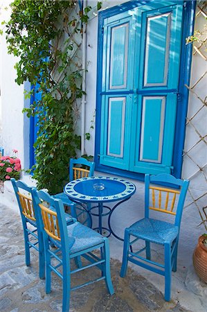 shutters - Chora, Amorgos, Cyclades, Aegean, Greek Islands, Greece, Europe Stock Photo - Rights-Managed, Code: 841-06448586