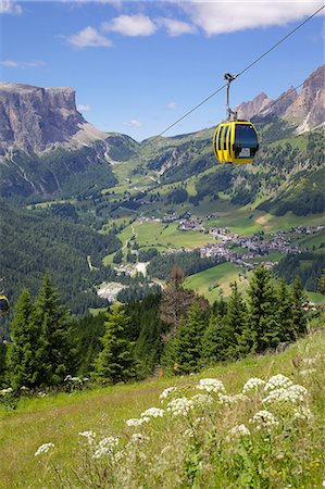 simsearch:841-06448891,k - View from Col Alto and cable car, Corvara, Badia Valley, Bolzano Province, Trentino-Alto Adige/South Tyrol, Italian Dolomites, Italy, Europe Stock Photo - Rights-Managed, Code: 841-06448774