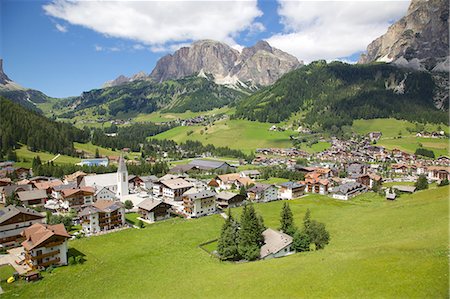 simsearch:841-06448891,k - View of Corvara from cable car, Badia Valley, Bolzano Province, Trentino-Alto Adige/South Tyrol, Italian Dolomites, Italy, Europe Stock Photo - Rights-Managed, Code: 841-06448778