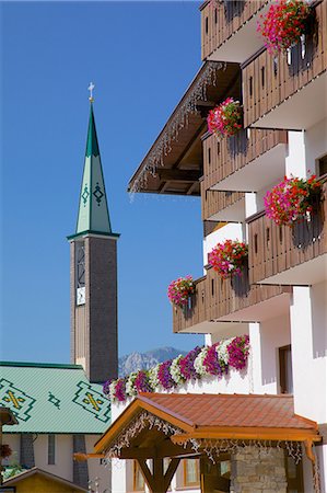 simsearch:841-07081444,k - Town church, Pozza di Fassa, Fassa Valley, Trento Province, Trentino-Alto Adige/South Tyrol, Italian Dolomites, Italy, Europe Stock Photo - Rights-Managed, Code: 841-06448837