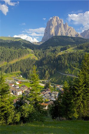 simsearch:841-06448891,k - St. Cristina overlooked by Sassolungo Mountain, Gardena Valley, Bolzano Province, Trentino-Alto Adige/South Tyrol, Italian Dolomites, Italy, Europe Stock Photo - Rights-Managed, Code: 841-06448867