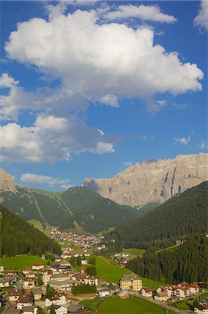 simsearch:841-06448891,k - View over town, Selva Gardena, Gardena Valley, Bolzano Province, Trentino-Alto Adige/South Tyrol, Italian Dolomites, Italy, Europe Stock Photo - Rights-Managed, Code: 841-06448872