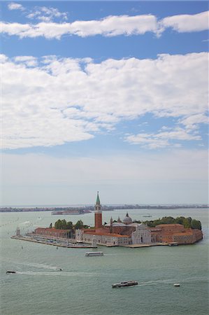 simsearch:841-07081444,k - View of Isle of San Giorgio Maggiore from Basilica San Marco from Campanile, Venice, UNESCO World Heritage Site, Veneto, Italy, Europe Stock Photo - Rights-Managed, Code: 841-06449038