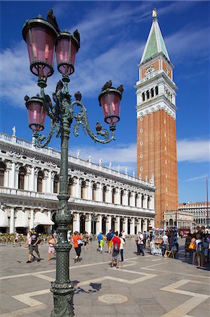 Campanile und Piazza San Marco, Venedig, UNESCO World Heritage Site, Veneto, Italien, Europa Stockbilder - Lizenzpflichtiges, Bildnummer: 841-06449040