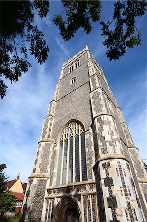 St. Marys Church Tower, Woodbridge, Suffolk, England, United Kingdom, Europe Stock Photo - Rights-Managed, Code: 841-06449265