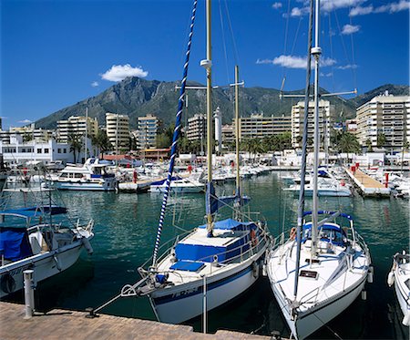 simsearch:841-06445552,k - View across marina, Marbella, Andalucia, Costa del Sol, Spain, Europe Stock Photo - Rights-Managed, Code: 841-06449327