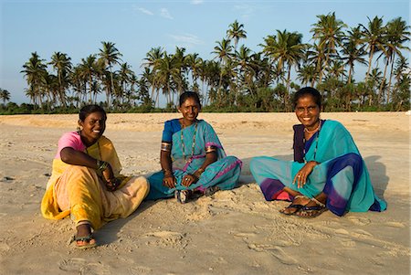 Local women on beach, Benaulim, Goa, India, Asia Stock Photo - Rights-Managed, Code: 841-06449370