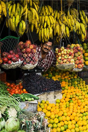 fruits basket for supermarket - Fruit stall, Kerala, India, Asia Stock Photo - Rights-Managed, Code: 841-06449394