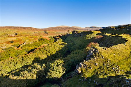 skye scotland - The Fairy (Faerie) Glen near Uig on the Isle of Skye, Inner Hebrides, Scotland, United Kingdom, Europe Stock Photo - Rights-Managed, Code: 841-06449610