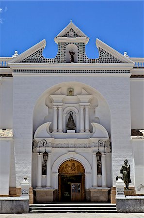 simsearch:841-06449694,k - Basilica of Our Lady of Copacabana on the shores of Lake Titicaca, Bolivia, South America Stock Photo - Rights-Managed, Code: 841-06449699
