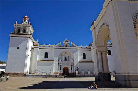 simsearch:841-06449694,k - Basilica of Our Lady of Copacabana on the shores of Lake Titicaca, Bolivia, South America Stock Photo - Rights-Managed, Code: 841-06449692