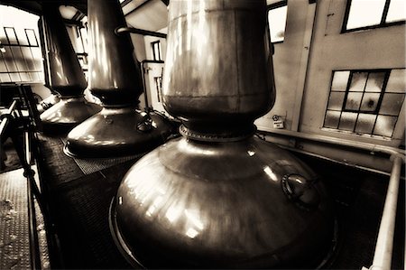 distillery - Jura whisky distillery, Jura Island, Inner Hebrides, Scotland, United Kingdom, Europe Stock Photo - Rights-Managed, Code: 841-06449798