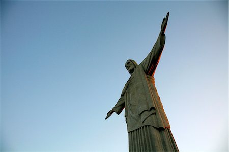 simsearch:841-06501542,k - The statue of Christ the Redeemer on top of the Corcovado mountain, Rio de Janeiro, Brazil, South America Stock Photo - Rights-Managed, Code: 841-06500390