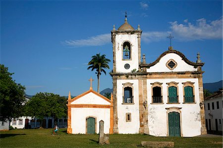 simsearch:841-06342155,k - View over Santa Rita church, Parati, Rio de Janeiro State, Brazil, South America Stock Photo - Rights-Managed, Code: 841-06500442