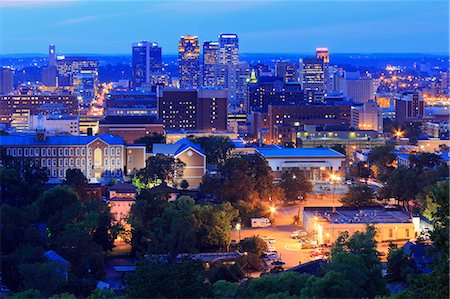 Birmingham skyline at twilight, Birmingham, Alabama, United States of America, North America Stock Photo - Rights-Managed, Code: 841-06500875