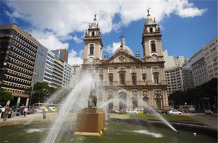 fountain - Our Lady of Candelaria Church, Centro, Rio de Janeiro, Brazil, South America Stock Photo - Rights-Managed, Code: 841-06501425