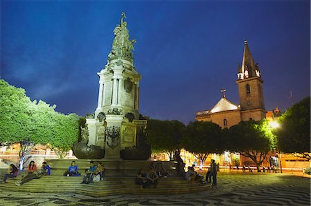 Praca Sao Sebastiao (St. Sebastian Square) at dusk, Manaus, Amazonas, Brazil, South America Stock Photo - Rights-Managed, Code: 841-06501469