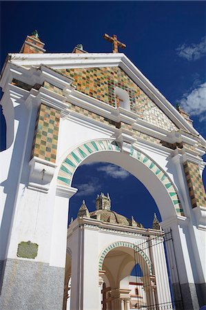 simsearch:841-06449694,k - Copacabana Cathedral, Copacabana, Lake Titicaca, Bolivia, South America Stock Photo - Rights-Managed, Code: 841-06501779