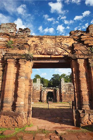 simsearch:841-07206105,k - Ruins of mission at San Ignacio Mini, UNESCO World Heritage Site, Misiones, Argentina, South America Stock Photo - Rights-Managed, Code: 841-06501848