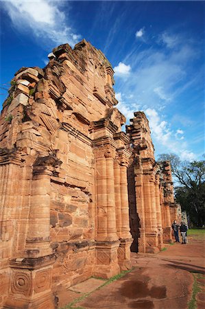 simsearch:841-07206105,k - Tourists at ruins of mission at San Ignacio Mini, UNESCO World Heritage Site, Misiones, Argentina, South America Stock Photo - Rights-Managed, Code: 841-06501851