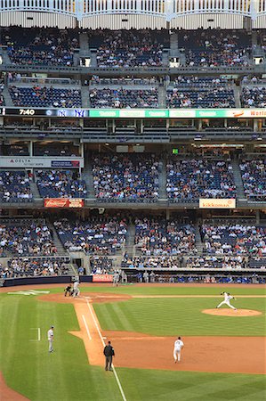 sports arena - Baseball Game, Yankee Stadium, Bronx, New York City, United States of America, North America Stock Photo - Rights-Managed, Code: 841-06502014