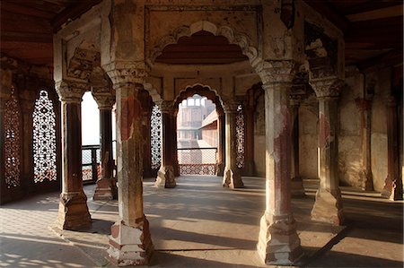 palaces - Jehangir's Palace in Agra Fort, UNESCO World Heritage Site, Agra, Uttar Pradesh, India, Asia Stock Photo - Rights-Managed, Code: 841-06502200