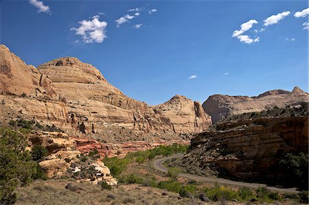 Highway 24, Capitol Reef National Park, Utah, United States of America, North America Stock Photo - Rights-Managed, Code: 841-06502771