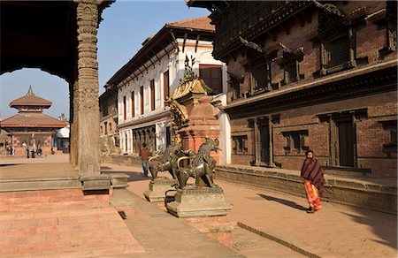 simsearch:841-06503106,k - Durbar Square, Bhaktapur, UNESCO World Heritage Site, Kathmandu Valley, Nepal, Asia Stock Photo - Rights-Managed, Code: 841-06503108
