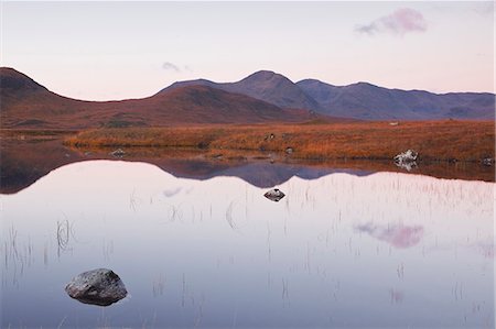 simsearch:841-06449943,k - Lochan na h-Achlaise reflecting the surrounding mountains on Rannoch Moor, a Site of Special Scientific Interest, Scotland, United Kingdom, Europe Stock Photo - Rights-Managed, Code: 841-06503264