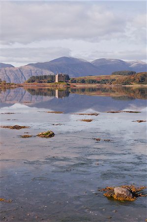 simsearch:841-06449943,k - Castle Stalker reflecting into the waters of Loch Laich, Argyll and Bute, Scotland, United Kingdom, Europe Stock Photo - Rights-Managed, Code: 841-06503295