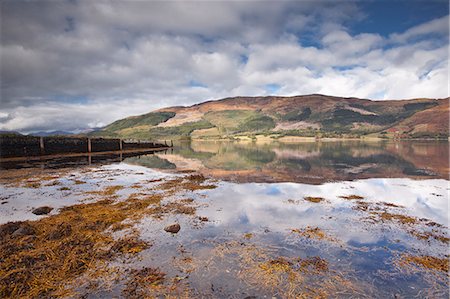 simsearch:841-06449943,k - The surrounding countryside and hills are reflected in Loch Leven, Argyll and Bute, Scotland, United Kingdom, Europe Stock Photo - Rights-Managed, Code: 841-06503297