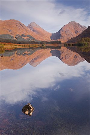 simsearch:841-06449943,k - Mountains reflected in Lochan Urr in Glen Etive, Highlands, Scotland, United Kingdom, Europe Stock Photo - Rights-Managed, Code: 841-06503313