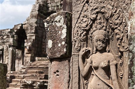 simsearch:841-07523329,k - The Bayon, Angkor Thom, Angkor, UNESCO World Heritage Site, Siem Reap, Cambodia, Indochina, Southeast Asia, Asia Foto de stock - Con derechos protegidos, Código: 841-06503383