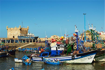 Port and Citadel, Essaouira, Atlantic Coast, Morocco, North Africa, Africa Foto de stock - Con derechos protegidos, Código: 841-06616507
