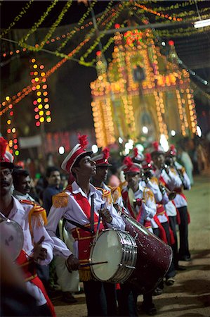 drum - Christian celebration for St. Sebastian birthday in the small village of Poovar on the south coast of Kerala, India, Asia Stock Photo - Rights-Managed, Code: 841-06616742