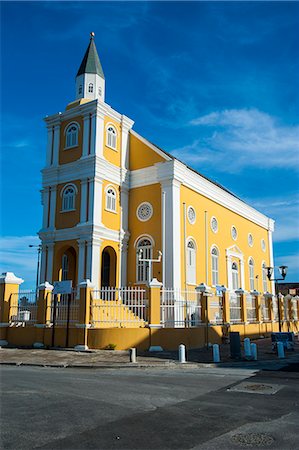 Church in Willemstad, capital of Curacao, ABC Islands, Netherlands Antilles, Caribbean, Central America Stock Photo - Rights-Managed, Code: 841-06616794