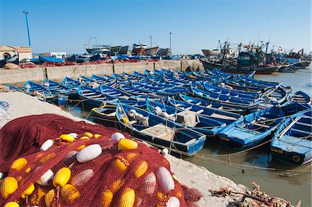 simsearch:841-06806785,k - Blue fishing boats in Essaouira Port, formerly Mogador, Morocco, North Africa, Africa Stock Photo - Rights-Managed, Code: 841-06804537