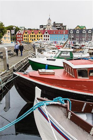 Harbor of Torshavn, Streymoy, Faroe Islands, Denmark, Europe Stock Photo - Rights-Managed, Code: 841-06805095